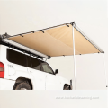 Retractable camping rooftop car roof side awning